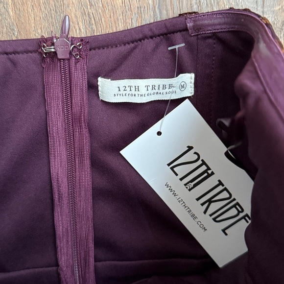 NWT 12th tribe velvet mini dress - Picture 3 of 3